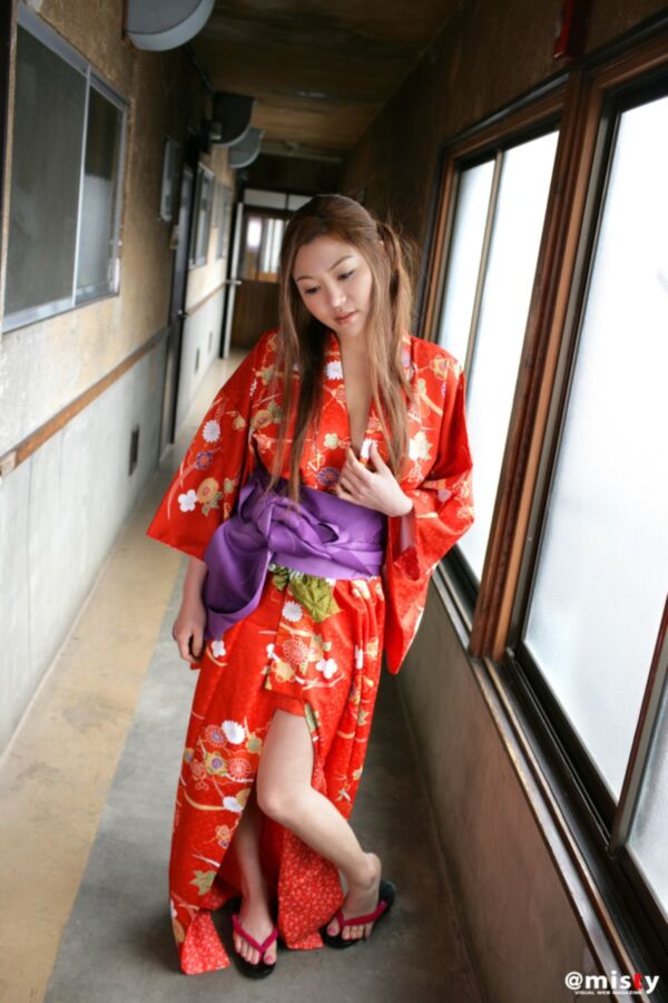 Free porn pics of Busty kimono babe Yoko Matsugane shows off her curves 1 of 30 pics