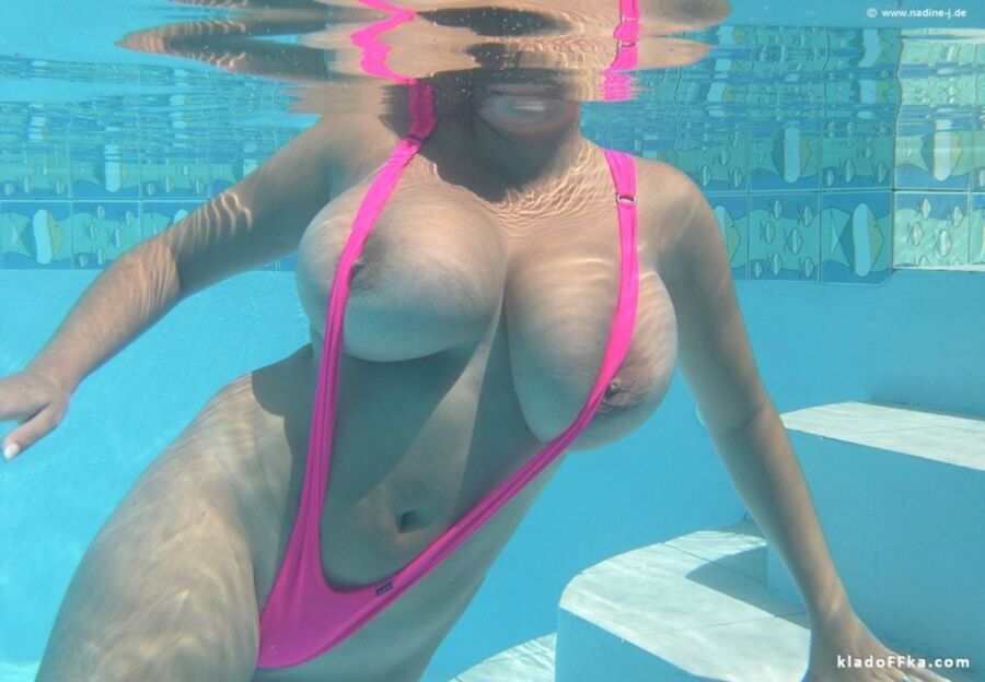 Free porn pics of Sling Bikini-Pink-Nadine Jansen 6 of 33 pics