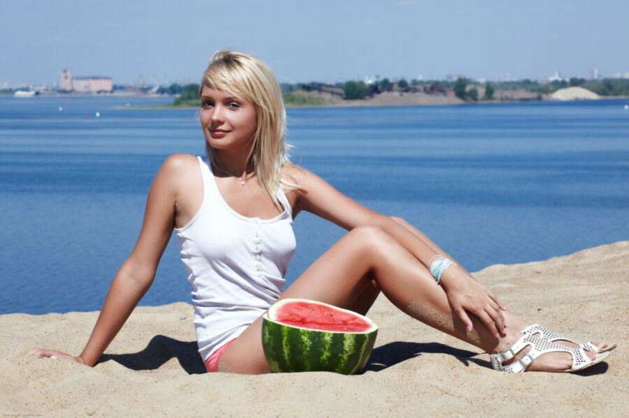 Free porn pics of Outdoor Teens - LADA - Watermelon 1 of 50 pics