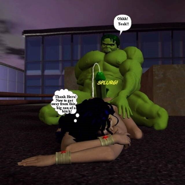 Free porn pics of Wonder Woman vs Hulk 4 of 8 pics