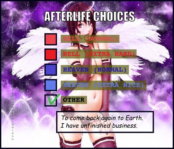 Free porn pics of Afterlife choices 1 of 1 pics