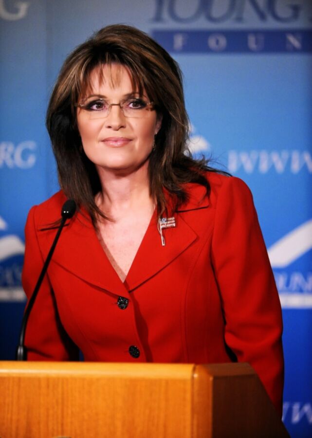 Free porn pics of Love masturbating to conservative Sarah Palin 13 of 50 pics