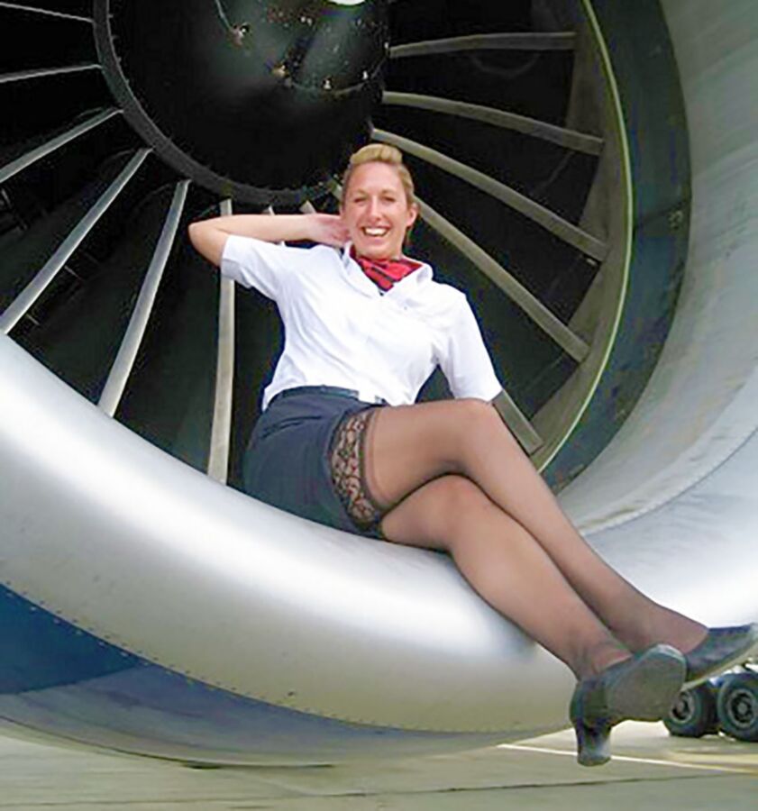Free porn pics of stewardess, flight attendents, pantyhose 3 of 8 pics